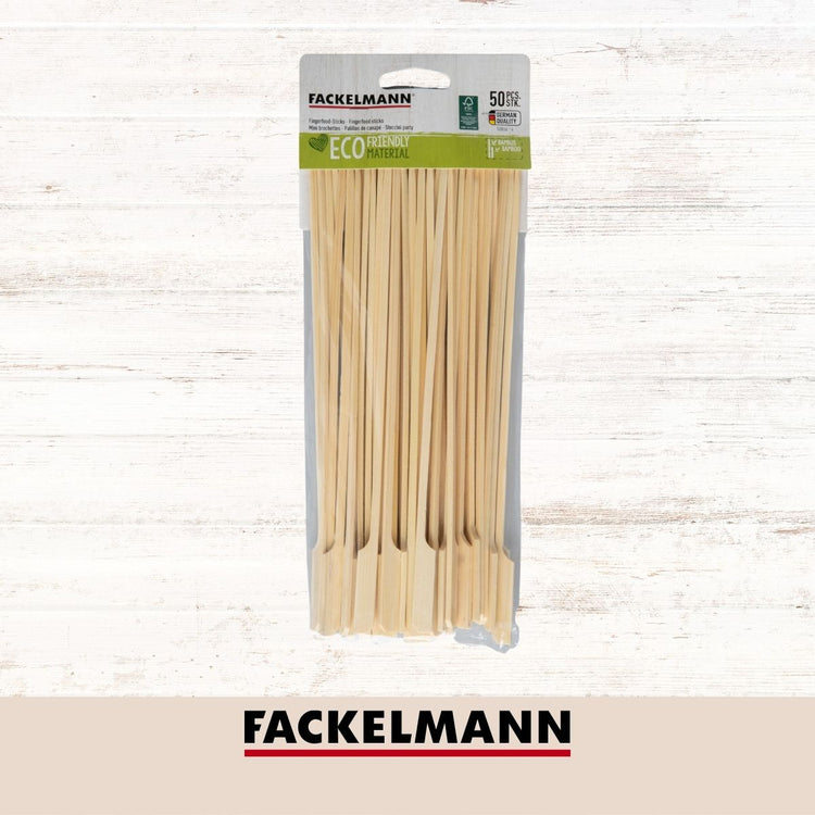 Lot de 50 pics à brochettes en bois 25 cm Fackelmann Basic
