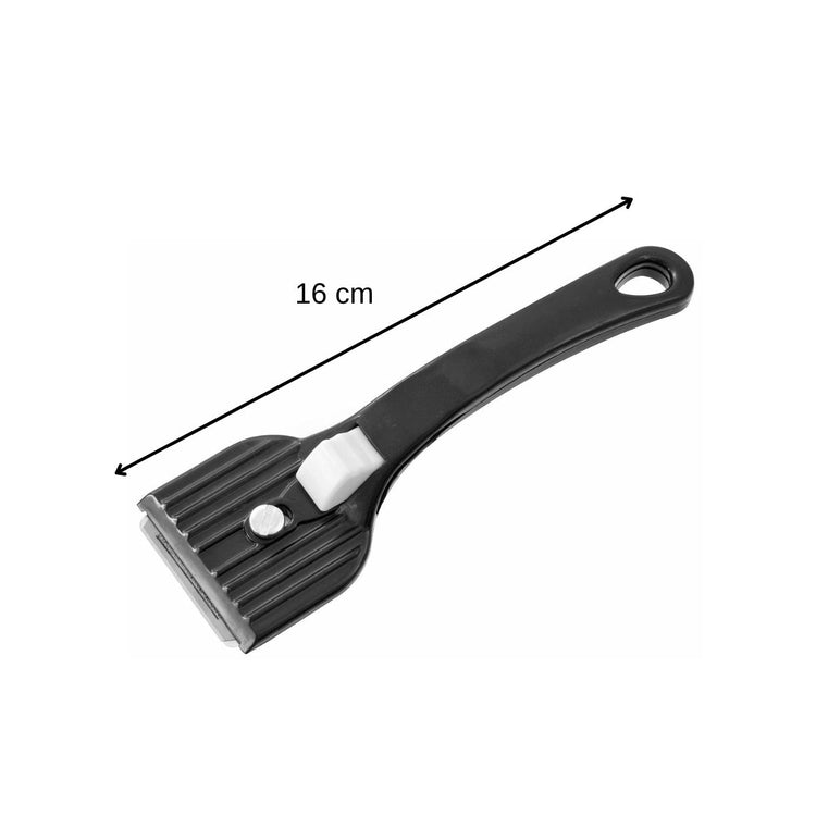 Racloir pratique en acier Lot de 2, 16 cm racloir anti-rayures et multifonction pour un usage quotidien Fackelmann Tecno