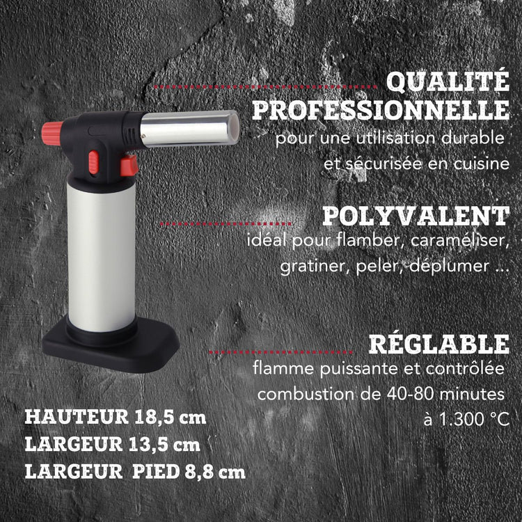 Chalumeau de cuisine 18,5 x 13,5 x 8,8 cm FM Professional