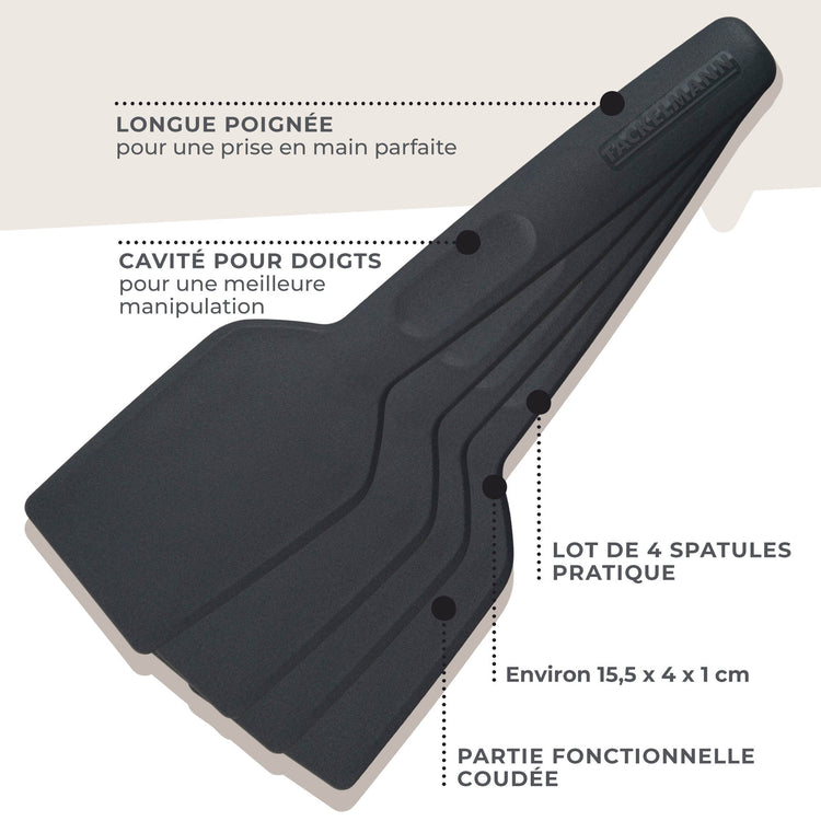Lot de 4 spatules à raclette Fackelmann