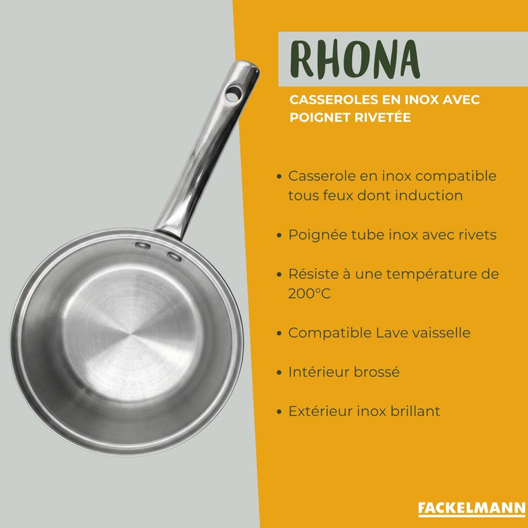 Casserole en inox 16 cm Fackelmann Rhona