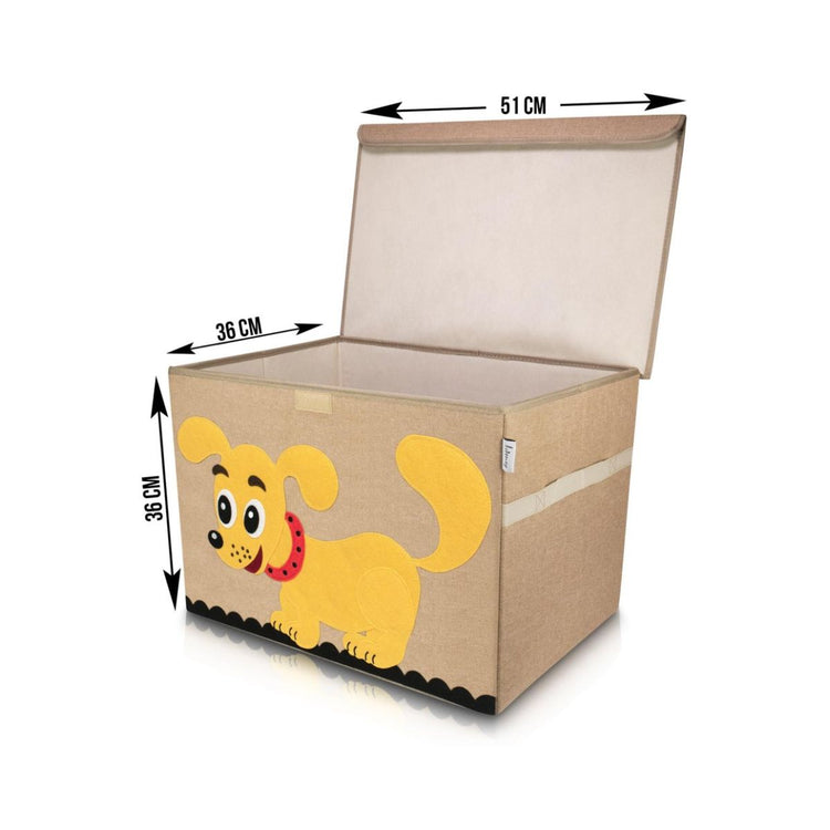 Boîte de rangement "chien" avec grand couvercle, 51 x 36 x 36 cm Lifeney