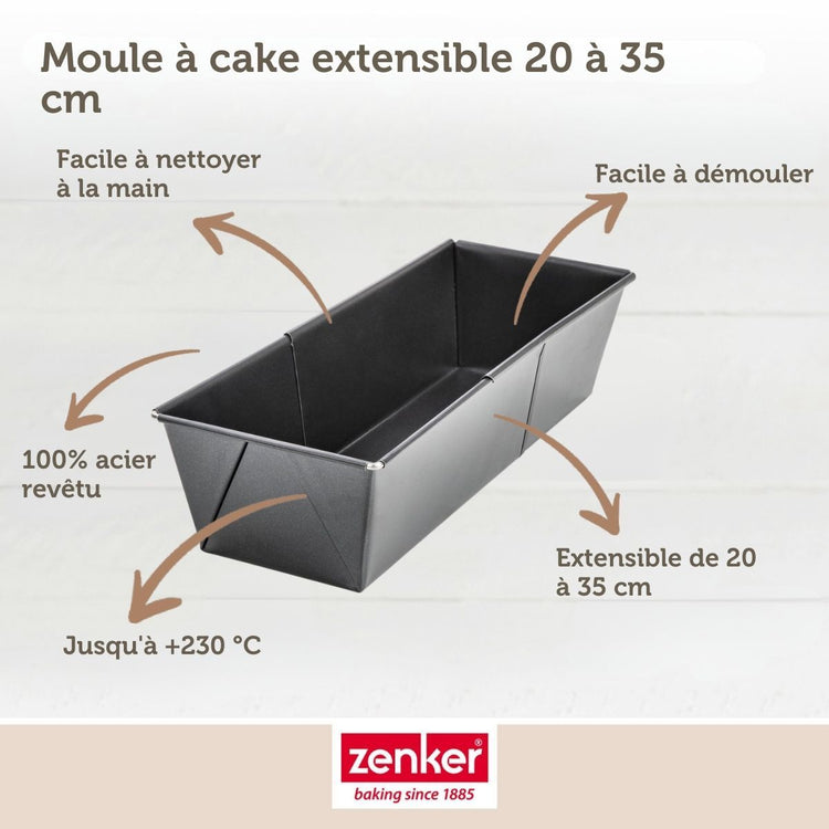 Set de 4 ustensiles de pâtisserie moule à gâteaux bol et spatule Black metallic Black mettallic Zenker Black mettallic