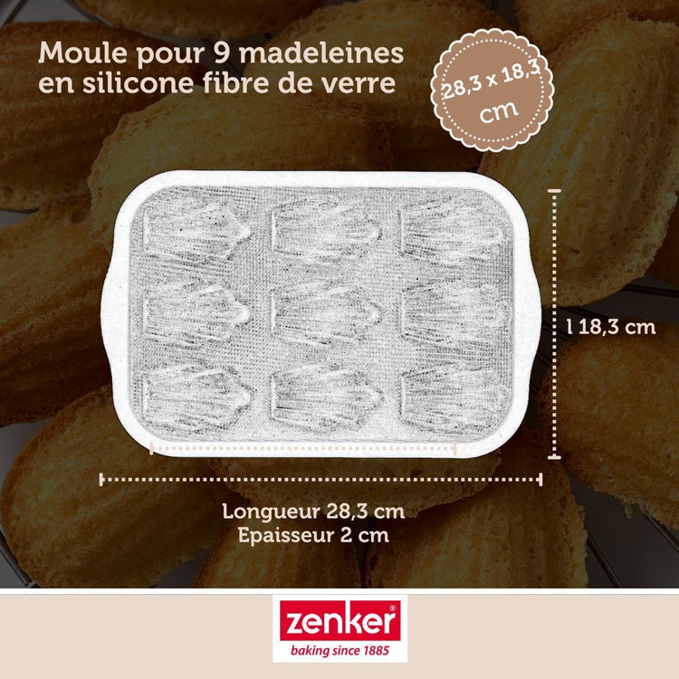 Set de 4 ustensiles de pâtisserie moule à gâteaux 2 bols et spatule Silicone fibre de verre Silicone fibre de verre Zenker Silicone fibre de verre