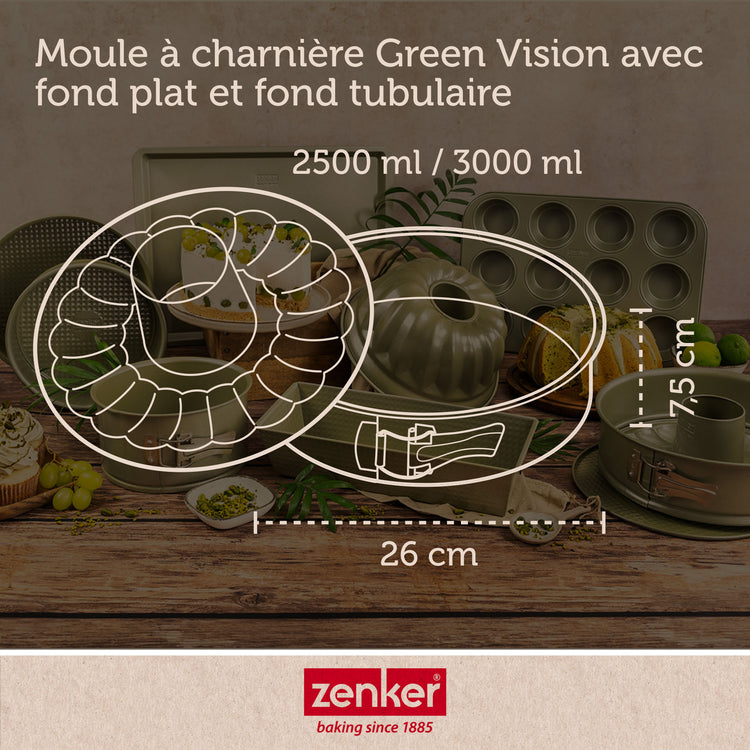 Set de 5 ustensiles de pâtisserie moule à manqué 2 bols spatule et verre doseur Zenker Green Vision