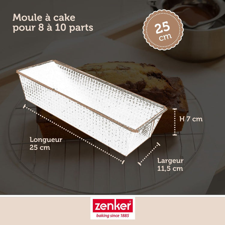 Lot de 2 moules à cake 25 cm Zenker Pure