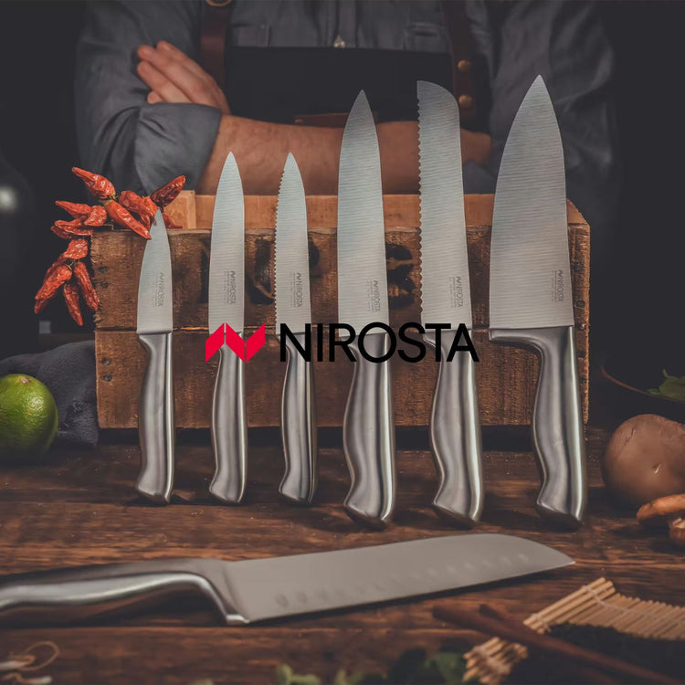 Ensemble de 4 Couteaux d'office en inox 20 cm en tout Nirosta Star
