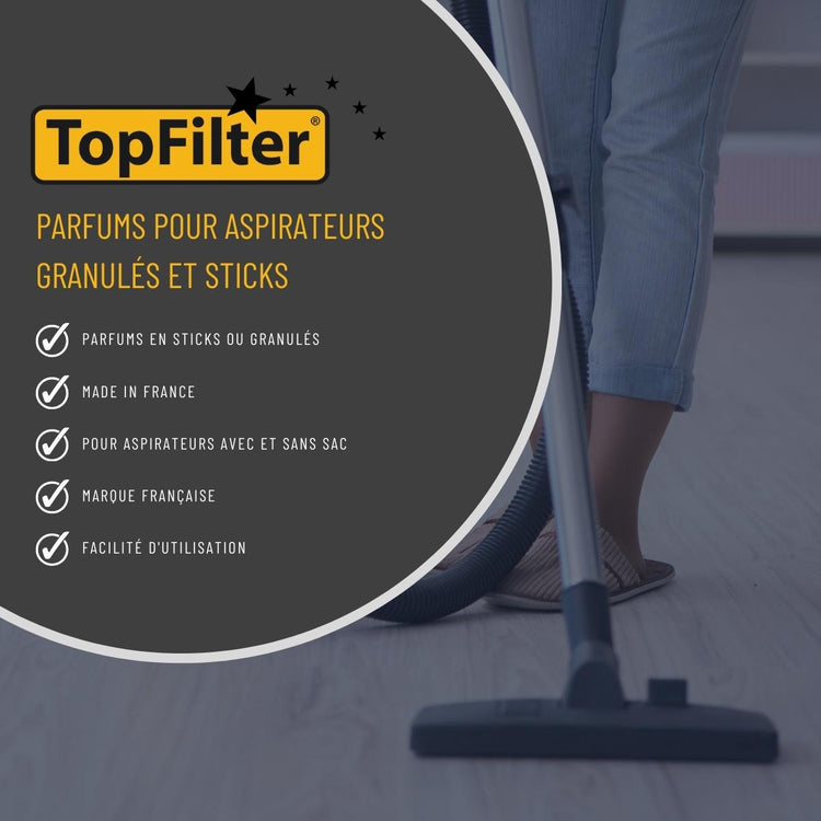 Lot de 4 désodorisants aspirateur senteur Provence Top Filter Accessoires