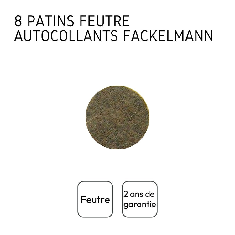 Patins en feutre adhésifs pour meubles Lot de 2, diamètre 22 mm Fackelmann Tecno