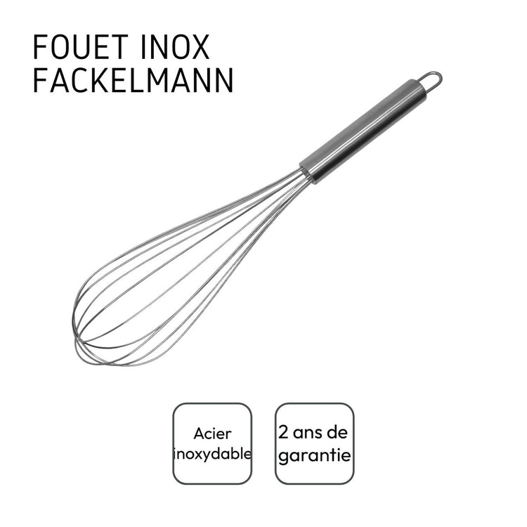 Ensemble de 2 Fouets de cuisine et de pâtisserie en inox 32 cm Fackelmann Elemental
