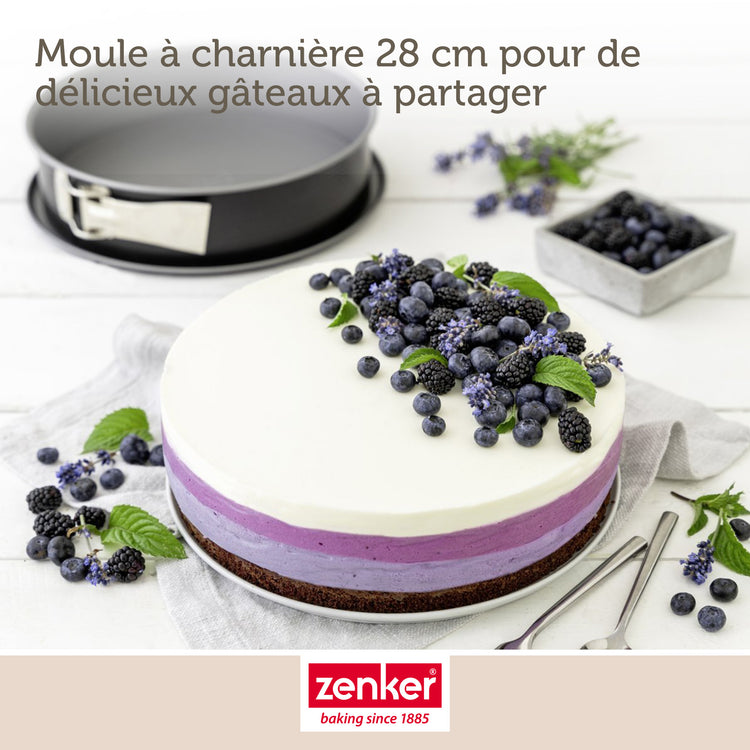 Lot de 2 moules à gâteaux 28/28 cm en acier Zenker Energy