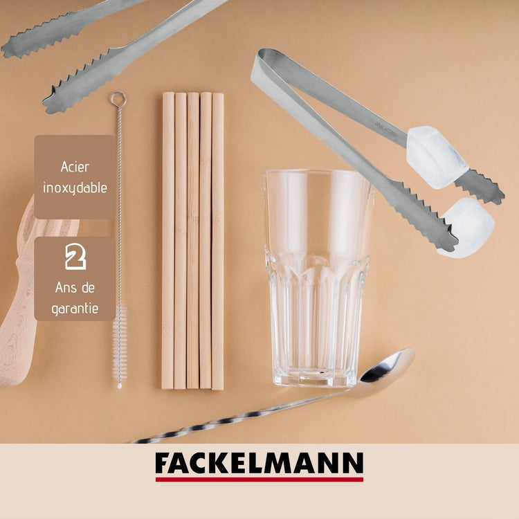 Lot de 2 pinces à glaçons inox FM Professional Boissons