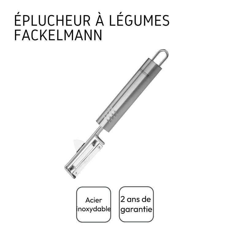 Eplucheur à légumes inox Fackelmann Ovale