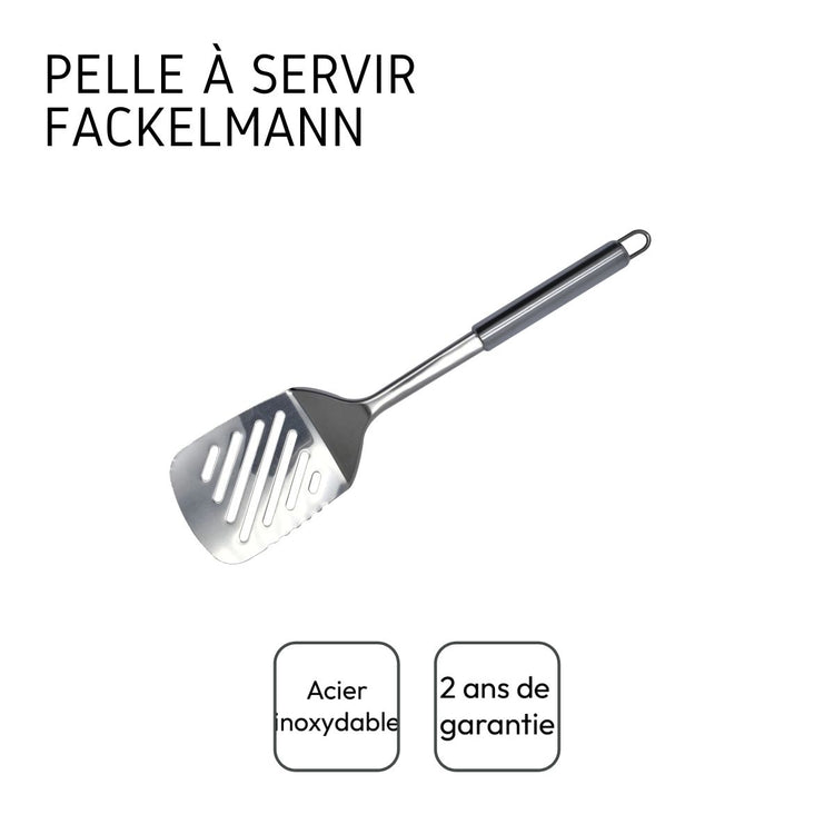 Spatule de cuisine ajourée en inox Fackelmann Elemental
