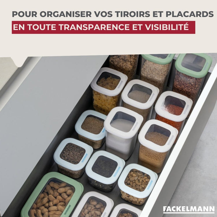 Lot de 2 boîtes hermétiques 1,75L Fackelmann Storage