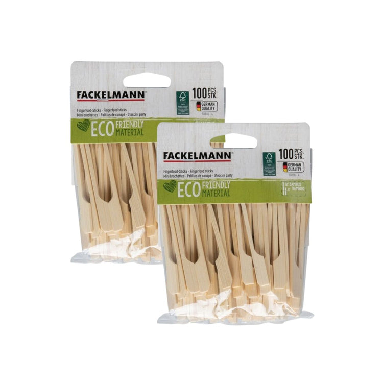 Lot de 200 piques en bois 9 cm Fackelmann