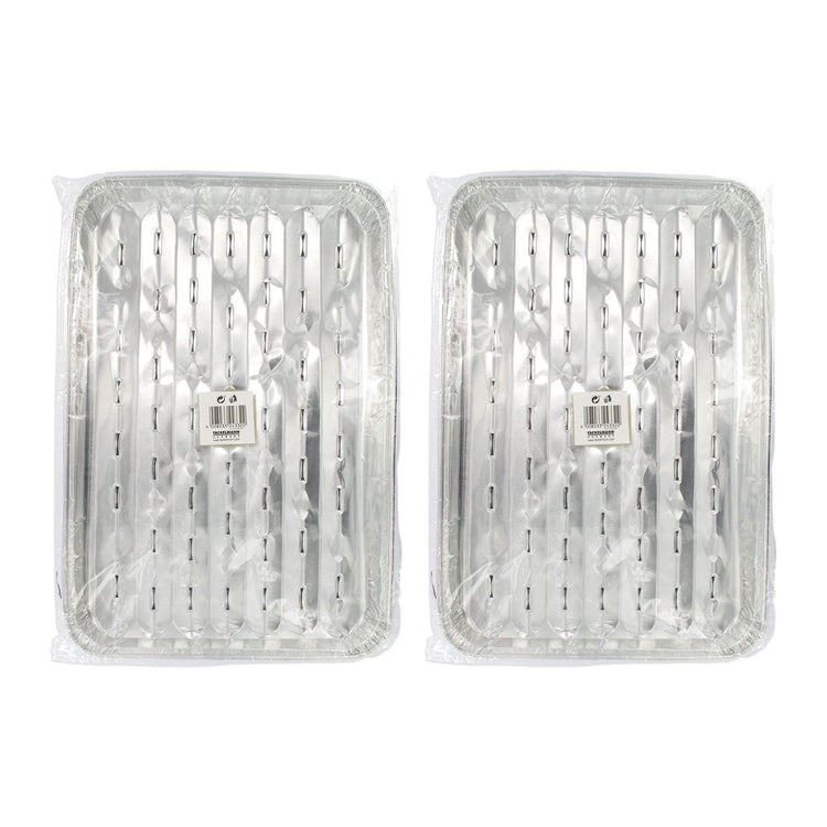 Lot de 10 barquettes en aluminium 34 x 23 cm Fackelmann Barbecue