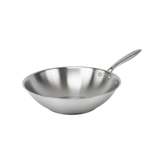 Wok 28 cm en inox 18/10 Triply Fackelmann Vita3