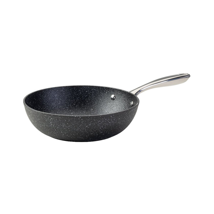 Wok 28 cm fonte aluminium revêtement antiadhésif céramique sans PFAS Fackelmann