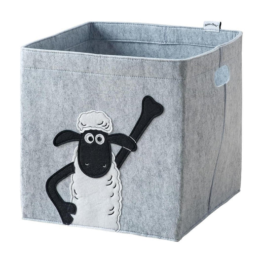 Boîte de rangement en feutre compatible Kallax Shaun poing levé Lifeney Shaun le mouton