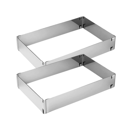 Ensemble de 2 Cadres à gâteau réglable 27 à 52 cm Zenker Smart Pastry