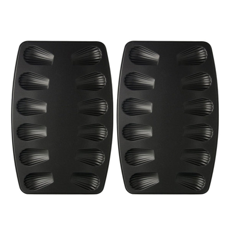 Lot de 2 moules à madeleines 12 empreintes Zenker Spécial Countries