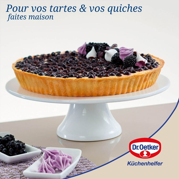Ensemble de 2 Moules à tarte quiche 28 cm en email Dr. Oetker Exclusive