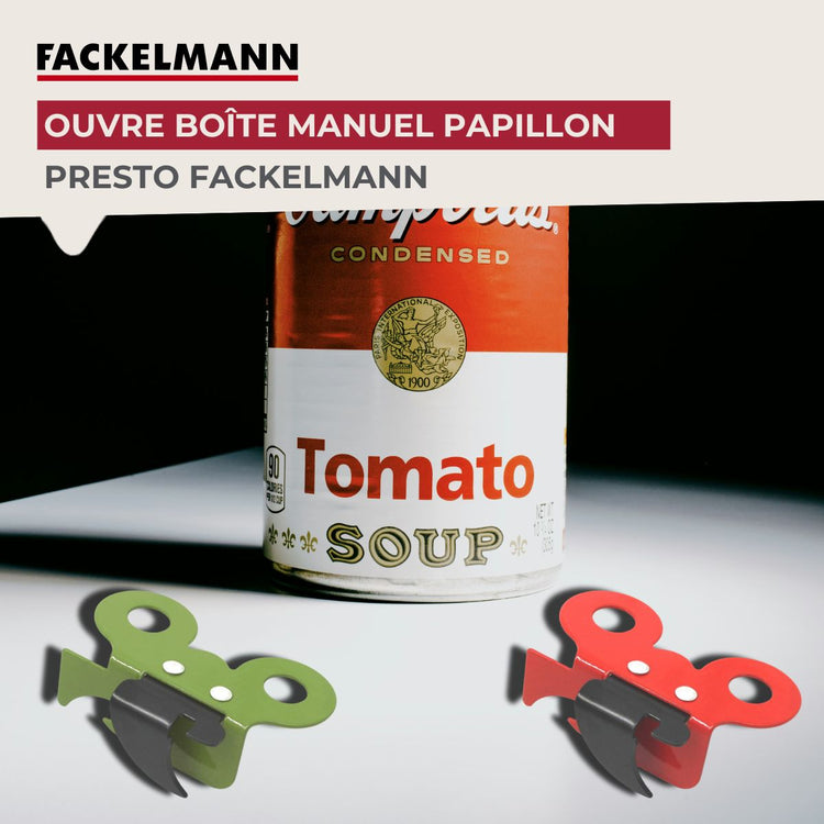 Ouvre-boîte manuel papillon Fackelmann
