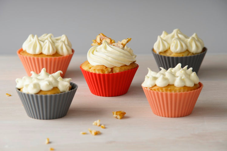 Lot de 12 caissettes muffins en silicone Dr. Oetker Flexxibel Love