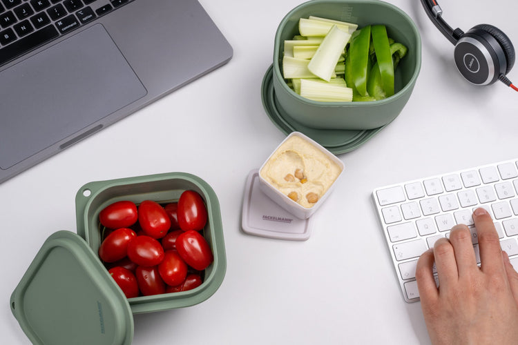 Boite à Snacks Pliable en Silicone Vert Fackelmann Storage