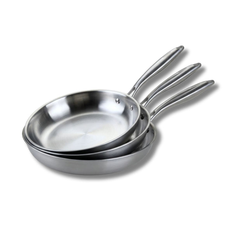 Batterie de cuisine avec 3 poêles 20/24/26 cm et 2 casseroles 14/18 cm sans PFAS Fackelmann Vita3