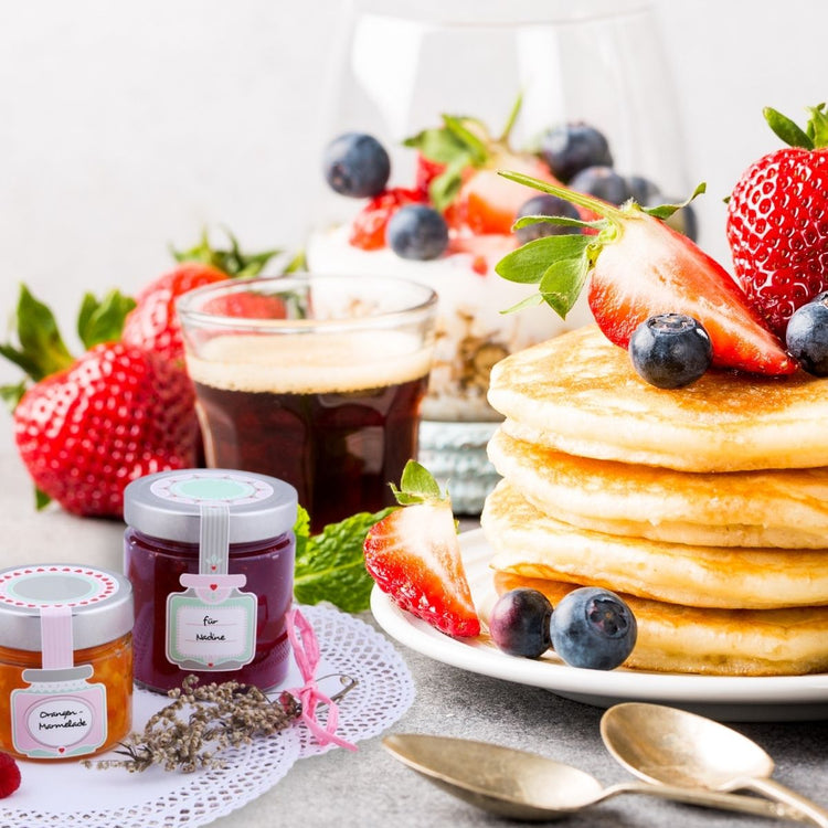 Lot de 16 étiquettes pot de confiture Dr Oetker Confiture