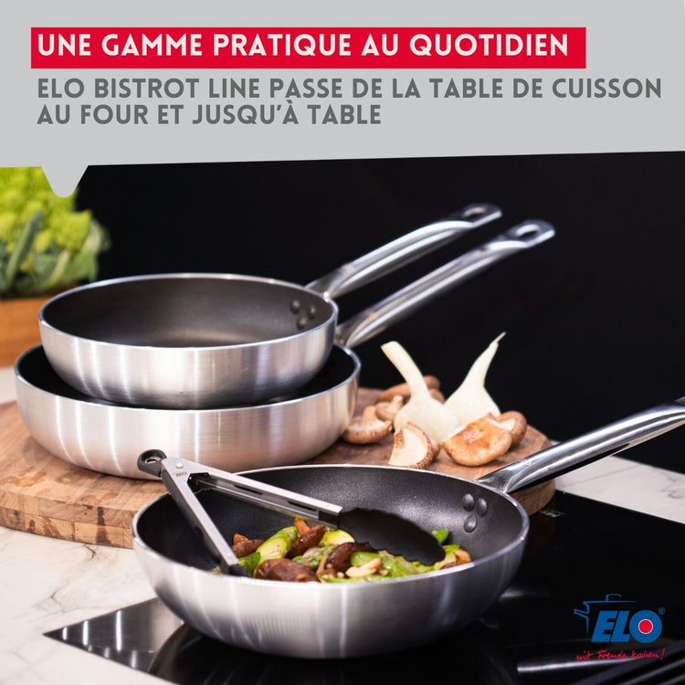 Poêle de cuisson avec revêtement céramique sans PFAS 24 cm Bistro Line Elo
