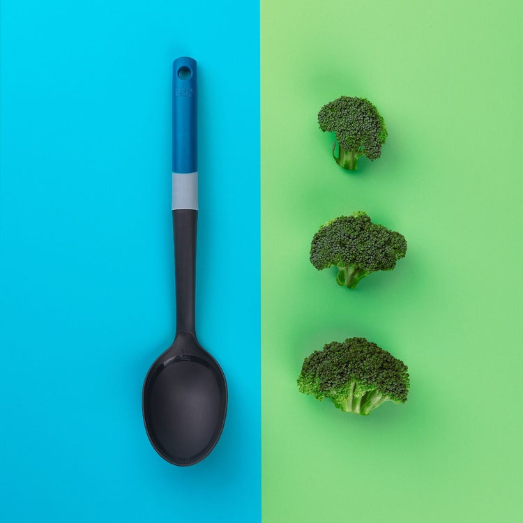 Cuillère doseuse manche bleu foncé 34 cm Tasty Core