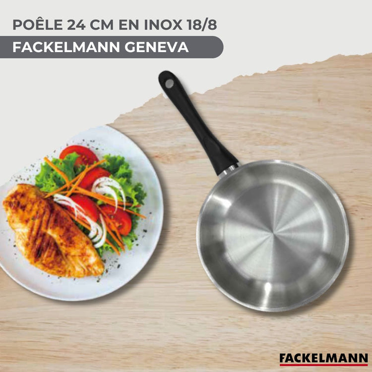 Poêle en inox 24 cm Fackelmann Geneva