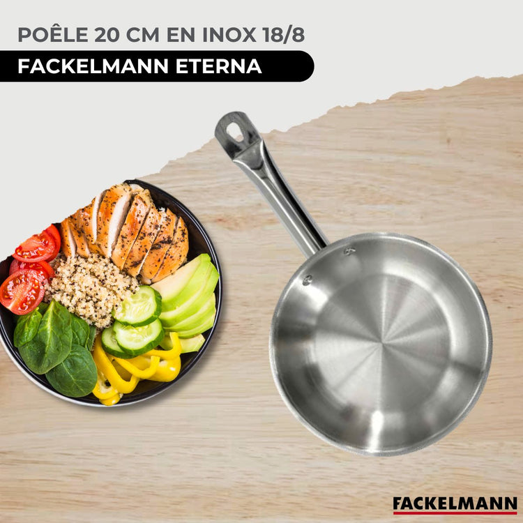 Poêle en inox 20 cm Fackelmann Eterna