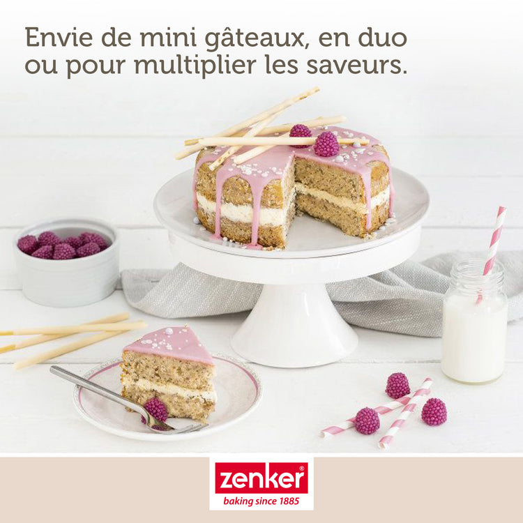 Moule à manqué à charnière 12 cm Zenker Spécial Mini