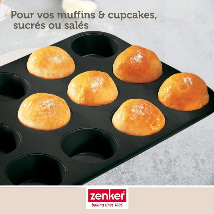 Set de 4 ustensiles de pâtisserie moule à gâteaux bol spatule Black mettallic Black mettallic Zenker Black mettallic