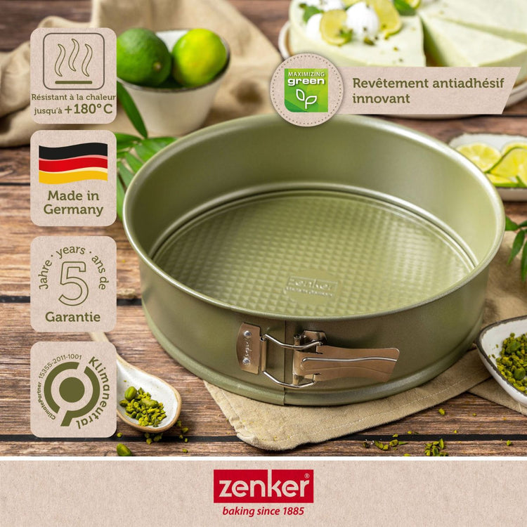 Set de 4 ustensiles de pâtisserie moule à manqué 2 bols et spatule Zenker Green Vision