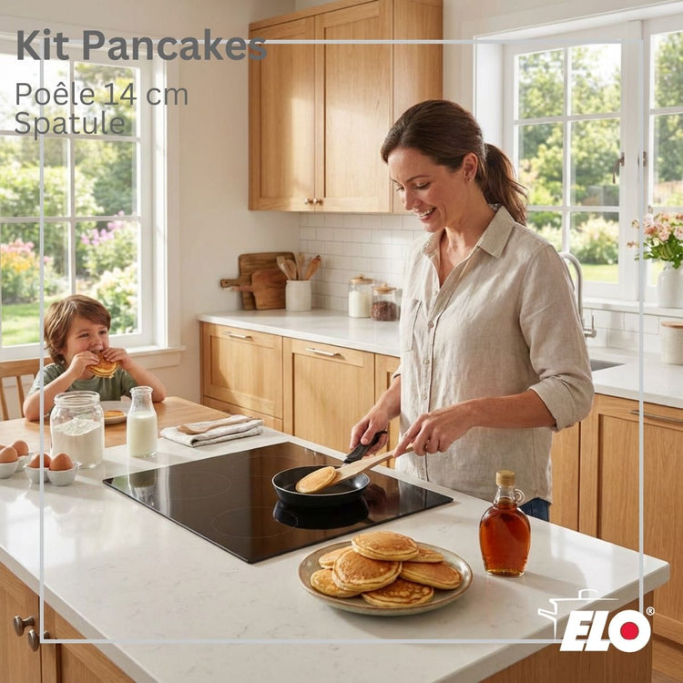 Set mini crêpière 14 cm et spatule Elo Jewel de Luxe
