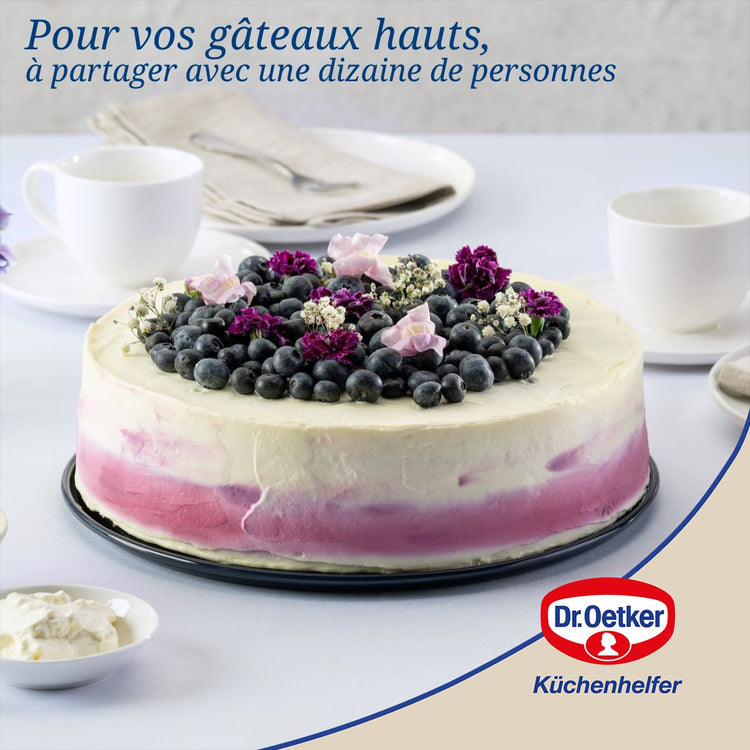 Lot de 2 moules à gâteaux 28/28 cm en acier Dr Oetker Back-Liebe