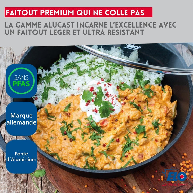 Faitout 20 cm sans PFAS Elo Alucast
