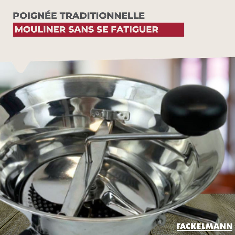Moulin à légumes inox 24 cm Fackelmann Handmade Tradition
