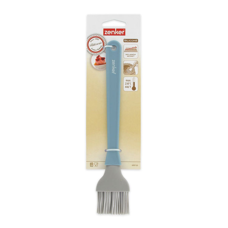 Pinceau à pâtisserie en silicone gris et bleu Zenker Sweet Sensation