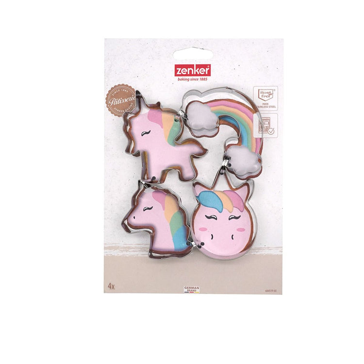 Set de 4 emporte-pièces licorne Zenker Emporte-pièces