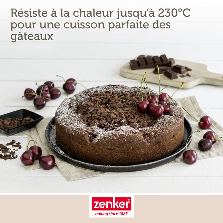 Lot de 2 moules à gâteaux 20/20 cm en acier Black metallic Black mettallic Zenker Black mettallic