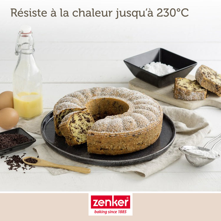 Lot de 2 moules à gâteaux 26/26 cm en acier Black metallic Black mettallic Zenker Black mettallic