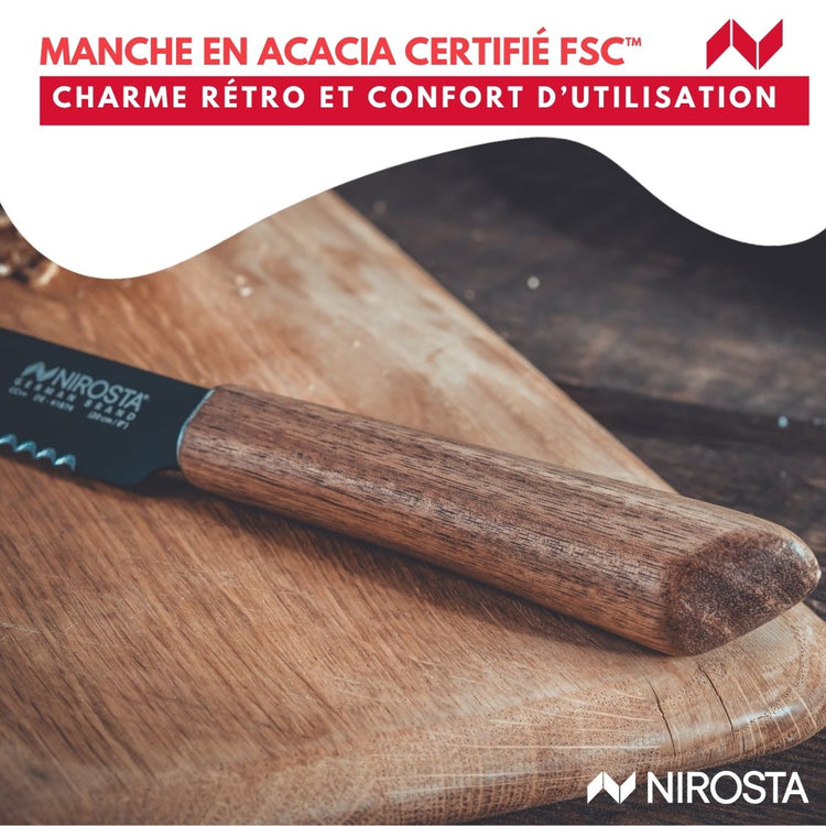Couteau à pain 33,5 cm Nirosta Flow