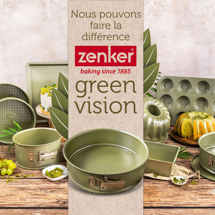 Ensemble de 2 Moules à manqué à charnière 20 cm Zenker Green Vision