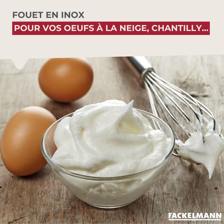 Fouet de pâtisserie en inox 26 cm Fackelmann